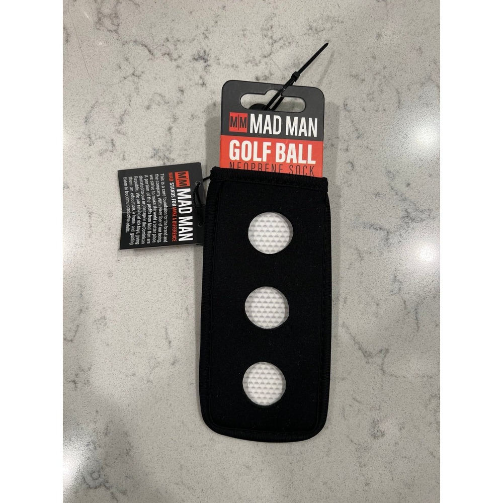 Mad Man Golf Ball Neoprene Sock - NEW